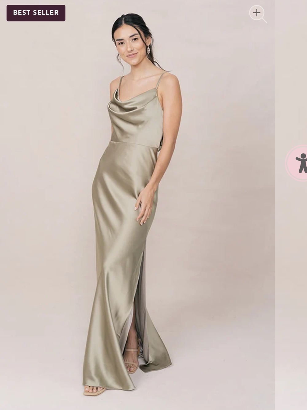 Revelry Nadia satin dress - 10 long
